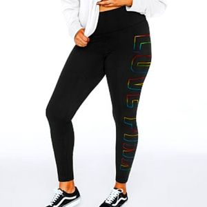 Pink high waisted leggings